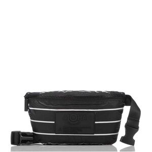 Aloha Collection Mini Hip Pack -  Black with White Pin Stripes